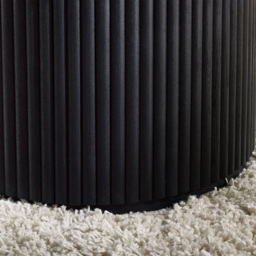 Julian Bowen Louis Black Fluted Round Coffee Table - Size: 45.5 x 80 x 80cm - Wilko - thumbnail 6