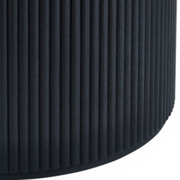 Julian Bowen Louis Black Fluted Round Coffee Table - Size: 45.5 x 80 x 80cm - Wilko - thumbnail 4
