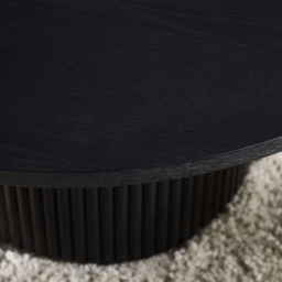 Julian Bowen Louis Black Fluted Round Coffee Table - Size: 45.5 x 80 x 80cm - Wilko - thumbnail 7