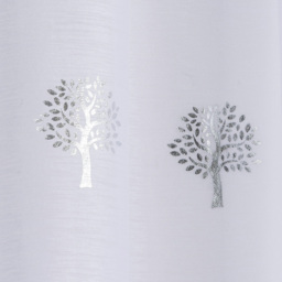 White Birch Panel Voile Curtain 137 x 140cm - Size: W 137 x D 140cm - Wilko - thumbnail 4