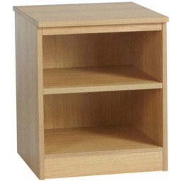 R White Cabinets 2 Shelf Brown Desk Height Wide Bookcase - Size: 72.8 x 60 x 54cm - Wilko - thumbnail 3