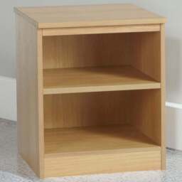 R White Cabinets 2 Shelf Brown Desk Height Wide Bookcase - Size: 72.8 x 60 x 54cm - Wilko - thumbnail 1