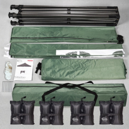 Maximus Green Pop Up Outdoor Gazebo with Removable Sides 3 x 3m - MCC - Wilko - thumbnail 5