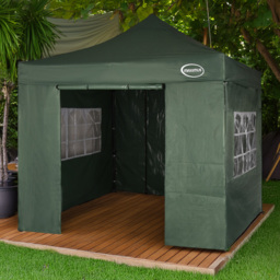 Maximus Green Pop Up Outdoor Gazebo with Removable Sides 3 x 3m - MCC - Wilko
