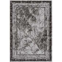 Desire Rugs Obsidian Grey Abstract Frame Rug 120 x 170cm - Size: 170 x 120 x 0.8cm - Wilko - thumbnail 1