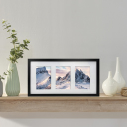 Innoteck Essentials 3 in 1 Matt Black Wooden Photo Frame - Size: A6 - Wilko - thumbnail 3