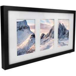 Innoteck Essentials 3 in 1 Matt Black Wooden Photo Frame - Size: A6 - Wilko - thumbnail 4