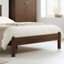Herringford Double Walnut Chevron Bed - Brown - Birlea - Wilko - thumbnail 7