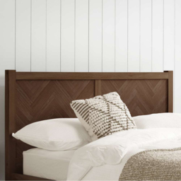 Herringford Double Walnut Chevron Bed - Brown - Birlea - Wilko - thumbnail 6