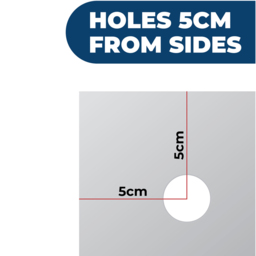 MirrorOutlet Circuitt 4mm Mirror Glass Sheet with Hole 183 x 91cm - Clear - Wilko - thumbnail 5