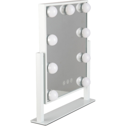 Living and Home White Hollywood LED Vanity Mirror - Size: 35.5 x 30.5 x 6cm - Wilko - thumbnail 5
