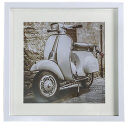 White Mounted Box Photo Frame 12 x 12 inch - Size: Multi - The Port. Co Gallery - Wilko