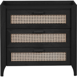 Julian Bowen Sydney 3 Drawer Black Ash Chest of Drawers - Wilko - thumbnail 5