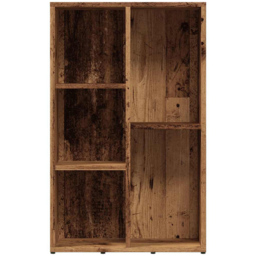 vidaXL 5 Shelf Old Wood Bookcase - Size: 80 x 50 x 25cm - Brown - Wilko - thumbnail 4