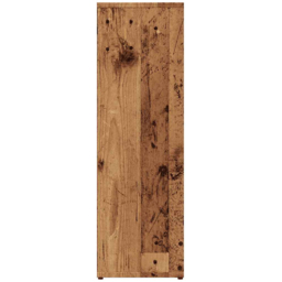 vidaXL 5 Shelf Old Wood Bookcase - Size: 80 x 50 x 25cm - Brown - Wilko - thumbnail 5