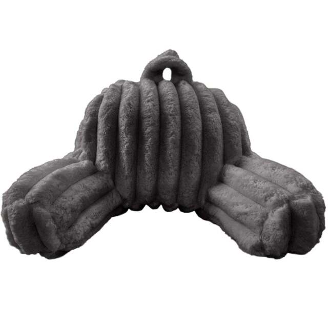 Velosso Charcoal Jumbo Cord Back Pillow 65 x 55cm - Size: 65 x 55 x 1cm - Wilko - image 1