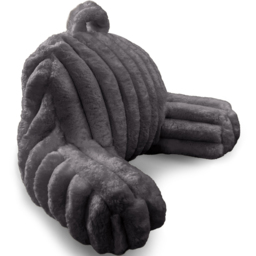 Velosso Charcoal Jumbo Cord Back Pillow 65 x 55cm - Size: 65 x 55 x 1cm - Wilko - thumbnail 4
