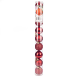 Shatchi 5cm Dark Red Luxury Bauble 9 Pack - Wilko - thumbnail 4