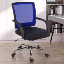 Teknik Star Mesh Blue Mesh Chair - Size: 44 x 45 x 48cm - Wilko