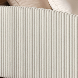 Flair Aubrey Beige Velvet and Cord Low Sleeper Bed with Storage - Size: 62 x 99 x 201cm - Wilko - thumbnail 5