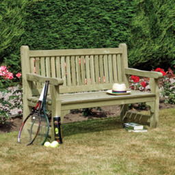 Rowlinson 3 Seater Softwood Bench - Brown - Wilko - thumbnail 4