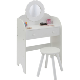 Liberty House Toys Kids White Dressing Table and Stool Set - Wilko - thumbnail 4