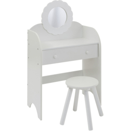 Liberty House Toys Kids White Dressing Table and Stool Set - Wilko - thumbnail 3
