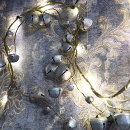 Shatchi Warm White LED Christmas Garland with Silver Bells 150cm - Size: 32 x 10 x 7cm - Wilko - thumbnail 5