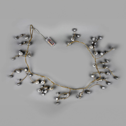 Shatchi Warm White LED Christmas Garland with Silver Bells 150cm - Size: 32 x 10 x 7cm - Wilko - thumbnail 3