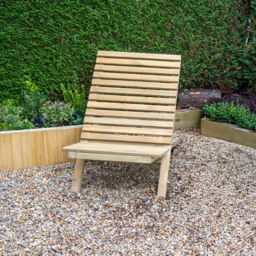 Forest Garden Slatted Chair - Size: 85.8 x 68 x 119cm - Green - Wilko - thumbnail 7