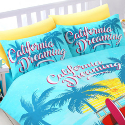 Velosso California Dreaming Single Duvet Set - Multi - Serene - Wilko - thumbnail 3