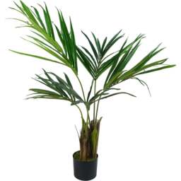 Botanik Kentia Palm Artificial Tree in Pot 4ft - Size: 120 x 90 x 90cm - Green - Wilko - thumbnail 1