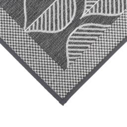JVL Expression Leaves Rubber Backed Door Mat and Runner Set - Size: 75 x 50 x 5cm - Grey - Wilko - thumbnail 7
