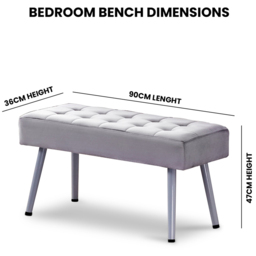 Kosy Koala 4 Seater Dining Set with Bench Oak Effect and Grey Velvet - Multi - Wilko - thumbnail 7