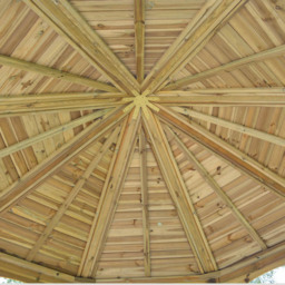 Rowlinson Buckingham Wooden Gazebo - Size: 12 x 12ft - Brown - Wilko - thumbnail 5