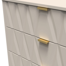 Crowndale Diamond 3 Drawer Matt Kashmir Chest of Drawers - Cream - Wilko - thumbnail 7