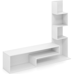 Costway White Media Console Table - Size: 145 x 30 x 121cm - Wilko - thumbnail 3