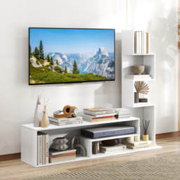 Costway White Media Console Table - Size: 145 x 30 x 121cm - Wilko - thumbnail 4