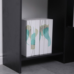 Home Source Wellington 2 Shelf Corner Computer Desk Black - Size: 75 x 71.5 x 71.5cm - Wilko - thumbnail 5