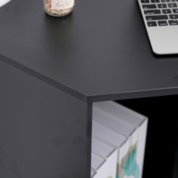 Home Source Wellington 2 Shelf Corner Computer Desk Black - Size: 75 x 71.5 x 71.5cm - Wilko - thumbnail 6