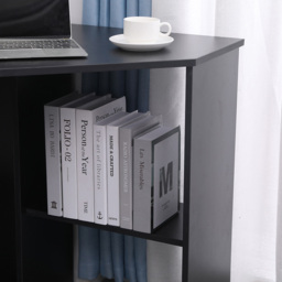 Home Source Wellington 2 Shelf Corner Computer Desk Black - Size: 75 x 71.5 x 71.5cm - Wilko - thumbnail 4