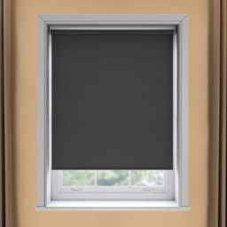 New Edge Blinds Thermal Blackout Roller Blind Black 155cm - Size: W 155cm x D 170cm - Wilko
