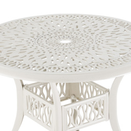 Living and Home White Round Bistro Coffee Table - Size: 73 x 90 x 90cm - Wilko - thumbnail 6