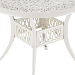 Living and Home White Round Bistro Coffee Table - Size: 73 x 90 x 90cm - Wilko - thumbnail 5