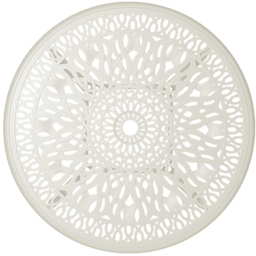 Living and Home White Round Bistro Coffee Table - Size: 73 x 90 x 90cm - Wilko - thumbnail 4
