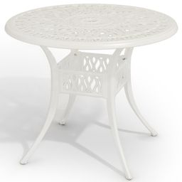 Living and Home White Round Bistro Coffee Table - Size: 73 x 90 x 90cm - Wilko - thumbnail 3
