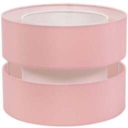 ValueLights Sophia 2-Tier Blush and White Small Ceiling Light Shade - Size: 19 x 26 x 26cm - Pink - Wilko