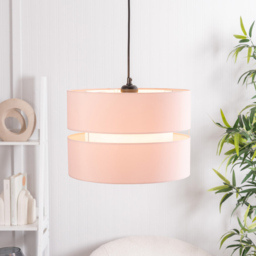 ValueLights Sophia 2-Tier Blush and White Small Ceiling Light Shade - Size: 19 x 26 x 26cm - Pink - Wilko - thumbnail 6