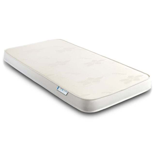 The Foam People European Small Single All Reflex Foam Firm Mattress with Stress Free Top Panel - White - Wilko - image 1