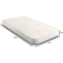 The Foam People European Small Single All Reflex Foam Firm Mattress with Stress Free Top Panel - White - Wilko - thumbnail 6